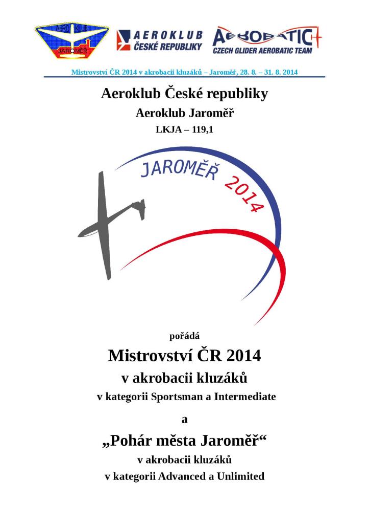 Mistrovství ČR GLD Sportsman Jaroměř 2014